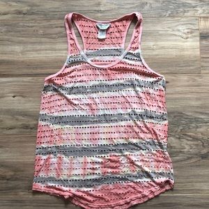 Hard tail racer back top holes peach pink S